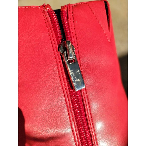 A new day red booties acrylic heel Sz 8 - Picture 8 of 8